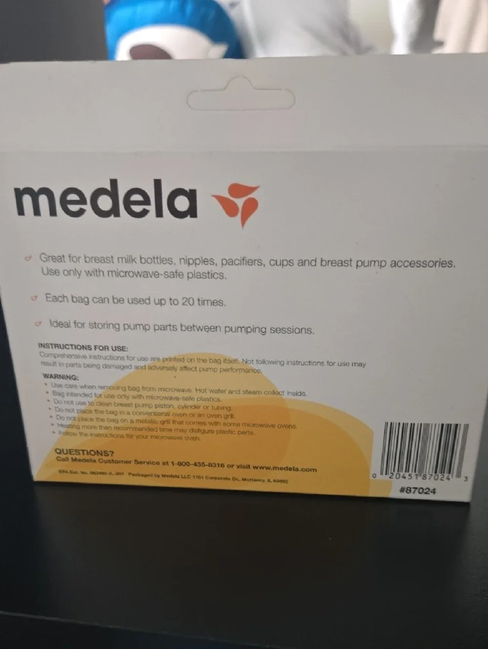 Medela Quick Clean Micro-Steam Bags - Yellow